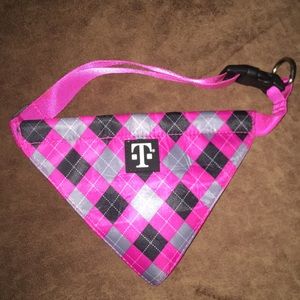 T Mobile Plaid Bandana Dog Collar